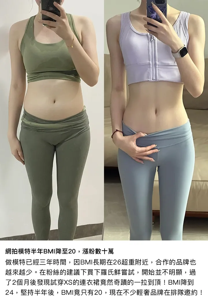 模特半年BMI將至20